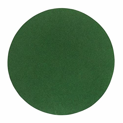 Misento Kunstrasen Outdoor Teppich, wetterfeste Poolunterlage rund für Planschbecken oder Pool, strapazierfähig, 395 cm, Grün