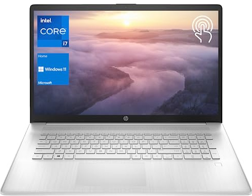 HP Essential 17t Business Laptop, 17.3 HD+ Touchscreen Display, Intel Core i7-1355U (> R5 7430U) High-Performance Tier Processor, 64GB RAM, 2TB SSD, HDMI, Fingerprint Reader, Wi-Fi 6, Windows 11 Home