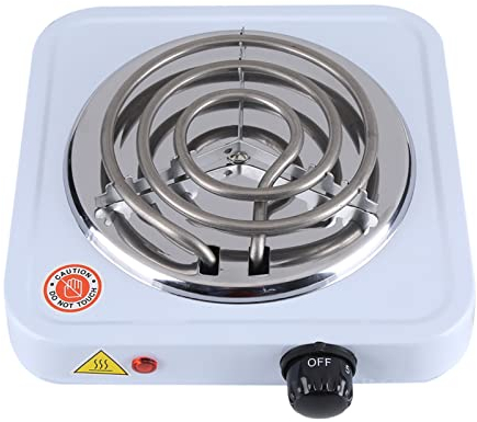 Piano cottura elettrico, stufa elettrica da 1000 W per la cucina da esterno in ufficio per dormitori in piccoli appartamenti