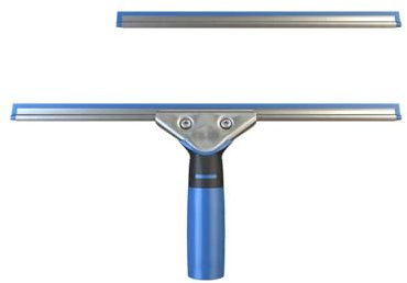 Lavavetri professionale – Lame in gomma siliconica di alta qualità con manico ergonomico per una pulizia senza striature – perfetto per finestre, porte della doccia e ringhiere