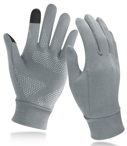 Unigear Guanti Invernali, Guanti Interni Sportivi Touchscreen Caldo Antiscivolo Sportivo per Uomo Donna, Idea per Corsa, Ciclismo, Arrampicata, Sci
