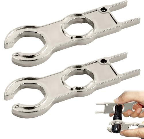 2 Stück Steckbarer Montage Werkzeug Schlüssel Spanner set,Montage Werkzeug für Schlüssel Spanner Set,Aluminium Werkzeug Schraubenschlüssel für Solarpanel-Kabel PV-Systemdraht und Steckverbinder