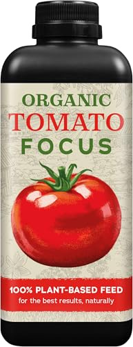 Organic Tomato Focus Concentrated Liquid Fertiliser, 1 litre - Fertiliser for Tomato Plants - Plant-Based Professional Grade Concentrated Tomato Food with Kelp Seaweed Extract - Makes 200L Feed