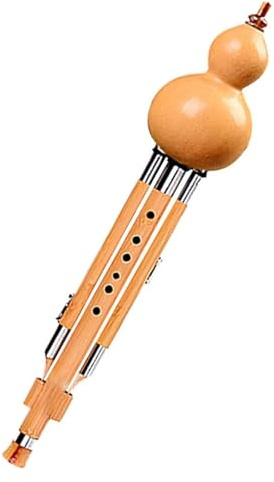 Trärörsinstrument, nationella musikinstrument Hulusi Flöjt Kinesiska nationella musikinstrument kalebass Flöjt Nybörjare Speltyp Handgjord Cucurbit Flute(A key)