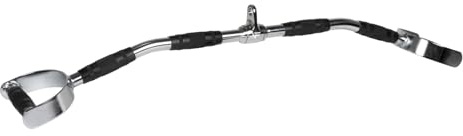 VirtuFit LAT Pulldown Bar Pro - Latzugstange - aus Chrom - Kabelzuggriff, Gerade Stange, Bizeps Stange, Trizeps Stange, Krafttraining, Muskelzugstange Latissimus-Stange