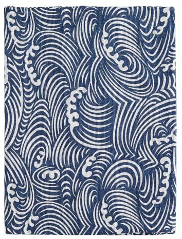 SUPERFINDINGS A5 Couverture de livre en tissu Protection de livre Protège-livre en Vague de Style Japonais Couverture du livre de poche lavable Housse de livre pour Lecteur Scrapbooking,14.9x21.8cm