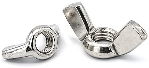 Flügelmuttern, 98-teiliges Flügelmutter-Sortiment-Set M3 M4 M5 M6 M8 M10 M12 Edelstahl-Flügelmuttern-Flügelmuttern for Trommelfahrräder