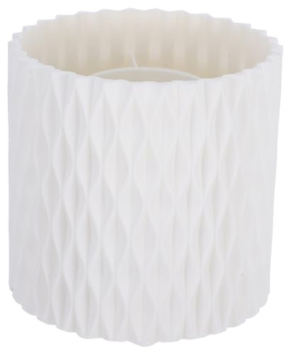 NUOBESTY Porte-crayons Rotatif 360° à 5 Compartiments, Organisateur De Stylos Bureau En Pp Blanc, Support Multifonction Pour Pinceaux Maquillage Et Crayons, Rangement Bureau Et École