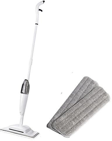 Limpiar el piso Trapeador Trapeador para piso plano Trapeador en aerosol para limpieza de pisos Trapeador en aerosol Barredora Aspirador Trapeador 3 en 1 Trapeador plano con rotación de 360 ​​​​° para