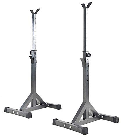 CAFIEDR Kniebeugenständer, Langhantelablage, Hantelablage mit Verstellbarer Länge für effektives Muskeltraining, maximale Belastung 300 kg, Heim-Fitnessstudio