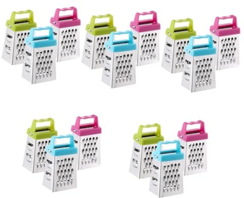 PRETYZOOM 5 Set Mini Grattugia Affettatrice Taglia Frutta Contenitore per Formaggio Grattugiato Affettatrice per Affetatrice Piccola Grattugia Strumento per Grattugiare Verdure 3 Pezzi * 5