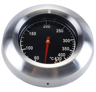 Durlo Termometro per barbecue a gas 60-430°C / 100-800°F per tutte le griglie, affumicatori e carrelli per griglia