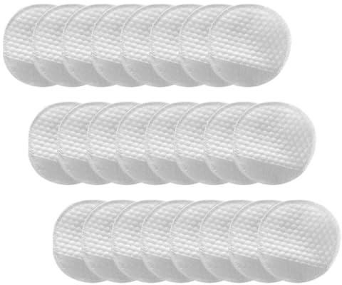 Ciieeo 120 Stück Kosmetikentferner Pads Rund aus Weichem Vlies mit Perlenstruktur Fusselfrei Hautschonend Tragbar für Gesicht und Augen