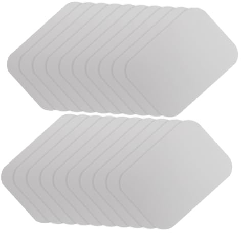 TOYANDONA 30 Pièces Plaque de Fixation Magnétique pour Éclairage de Placard Fer | Adhésif sans Trace, Format 6, 5x4, 5cm, pour Armoire et Placard, Installation Simple