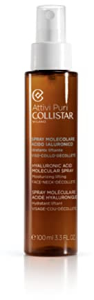 Collistar Attivi Puri Hyaluronsäure-Molekularspray, Feuchtigkeits- und Lifting-Spray für Gesicht, Hals und Dekolleté, wirkt Falten entgegen und frischt das Make-up auf, für alle Hauttypen, 100 ml