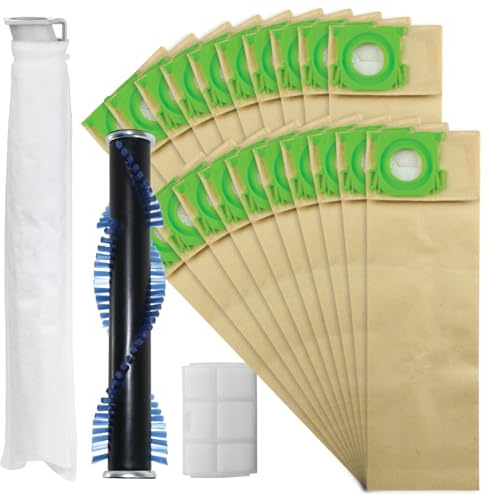 SPARES2GO Brushroll Bag and Filters Complete Service Kit for Sebo X Series X1 X1.1 X4 X5 Automatic Extra Vacuum Cleaners (20 Bags)