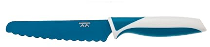 BapronBaby KiddiKutter Couteau d'entraînement (bleu) – Léger et facile à prendre en main – Couteau sans danger pour les enfants – Sans BPA – Passe au lave-vaisselle – 3 ans et plus