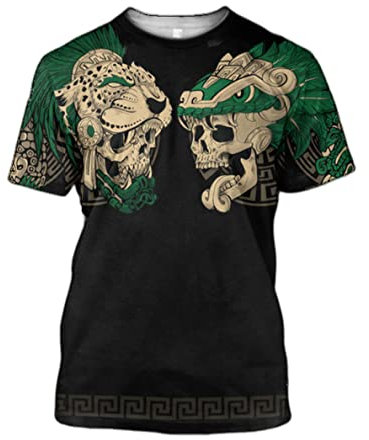 Bedruckte T-Shirts Skull T-Shirt Herren Herren 3D T-Shirt Druckten Grafik Kurzen Ärmeln Rundhalsausschnitt Beiläufige Kurze Ärmel Druck T-Shirts RG-007 6XL