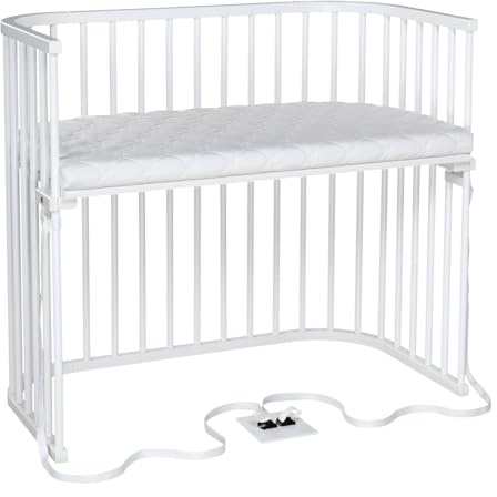 babybay Beistellbett Boxspring XXL weiß mit Matratze Classic Soft
