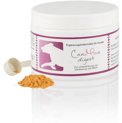 CaniMove Digest (150 g Pulver), für Verdauung, Darmgesundheit und B12 Haushalt, mit Kurkuma-Extrakt und B12, mit Bioverfügbarkeits-Booster