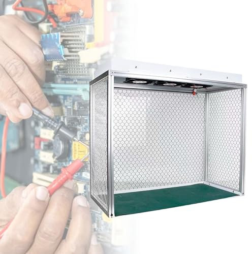 vnmudzeo Cappa A Flusso Laminare Verticale, unità Filtranti per Ventole Pieghevoli, Banco da Lavoro Senza Polvere di Classe di Pulizia del Filtro 100, per La Riparazione di Telefoni Cellulari