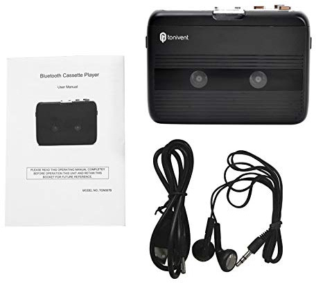 Mini Kassettspelare, Bluetooth FM Radio 2 i 1 Bärbar Kassettspelare, Batteri USB Cord Powered Band Inspelning Kassettspelare