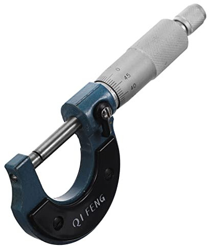 JEWEDECO Spiral Micrometer High Precision outside Micrometer Caliper for Measuring Tools for Engineering and Laboratory Use