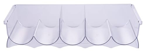 Portabottiglie da frigo 47,4x20,6x10 cm 5 vani, in plastica PET, trasparente, Sìordine