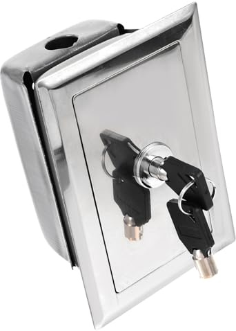 Angoily Manual Momentary Push Button Station Box for Electric Roller Shutter Doors and Garage Lift Gates Plastic Enclosure with Hidden Lock for Secure Smart Home Integration and Remote