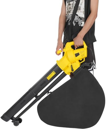 NaMaSyo Elektro Laubsauger 3000W 220V Laubbläser Handheld Blatt Gebläse Blasgeschwindigkeit 270 km/h Saugleistung, Fangsack 35L, zum Blasen, Saugen und Häckseln von Laub