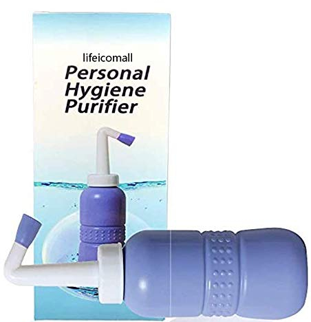 Tragbarer Bidet-Sprayer, Reise-Bidet-Flasche für persönliche Hygiene, Handgerät, Bidet-Spray ohne Druckluft, Flasche mit Wischer, 450 ml