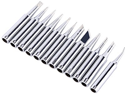 Lötspitze Ersatzlötspitze, 12Pcs Bleifreies Lötspitzenlot Ersatzspitzen 900M-T-Überarbeitungsstation-Werkzeug für Lötstation 936, 937, 938, 969, 8586, 852D