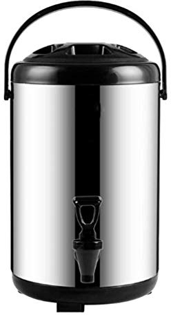 GHKWXUE Thermique Distributeur de Boissons thé au Lait Barrel Cooler 6L / 8L / 10L / 12L Commercial à Haute température Ceinture Robinet en Acier Inoxydable Convient for Tea Shop Coffee Shop