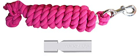 LJQ 100% Baumwolle 2-Meter Fhrstrick fr Pferd, Pink
