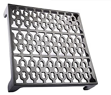 Ladrillo de aire negro antiguo de hierro fundido/rejilla de ventilación de 9 x 9 pulgadas para decoración del hogar