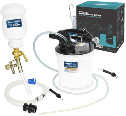 FIRSTINFO A1152KEU | 1,8L | Purgeur de Freins pneumatique | avec Bouteille de Recharge kit