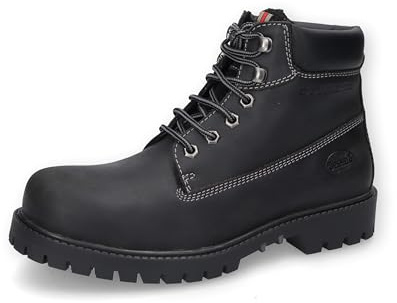 Dockers by Gerli uomo anifibi, uomini Stivaletti,fodera calda,stivaletti allacciati,stivaletti,mezzo stivale,schwarz,43 EU / 9 UK