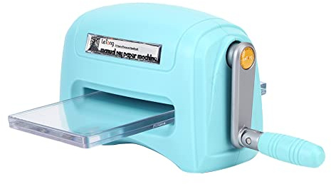 AZURAOKEY Máquina de troquelado y grabado en relieve para bricolaje, troqueles con placa de respaldo de plástico, tarjetas de papel, manualidades, álbumes de recortes, cortador de máquina, álbum de