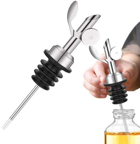 Vertedor de botellas con peso, boquilla vertedora de aceite con automático, boquillas para verter botellas de acero inoxidable, vertedor con boquilla ligera, boquilla dispensadora de aceite para