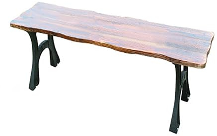 DAVBIR Holz Gartenbank, wetterfest Gartenbank, 2-Sitzer Gartenbank für Garten, Sitzbank klassisch für, Holzbank Gartenmöbel für Balkon, Terrasse & Garten (Size : 150 * 39 * 43cm/59 * 15 * 17in)