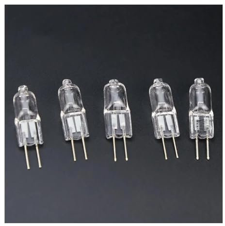 Mikroskop-Zubehör-Kit 10PCS G4 6V Halogenlampe Perlen 5W 10W 15W 20W 25W 30W for optische Mikroskop Suchscheinwerfer Taschenlampe Mikroskopische Objektträger(Size:15W)