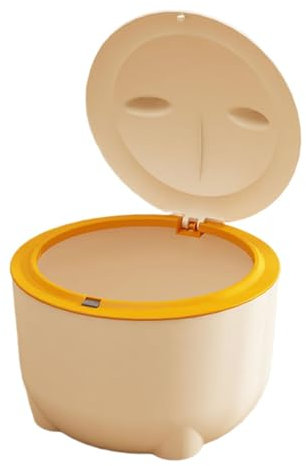 LOVIVER Katzenklo mit Deckel, Katzentoilette für Haustiere, Komplett Geschlossene Katzentoilette mit abnehmbarem Deckel, Beige
