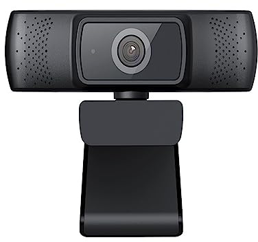 Webcam PC, Webcam Full HD 1080P Webcam Messa a fuoco automatica con microfono a cancellazione di rumore Web Camera for conferenze, streaming live, registrazione ,per streaming live, videochiamate, con