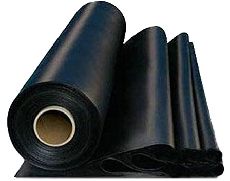 Strapazierfähige faltbare Teichfolie für Wassergärten, Teiche, Bachläufe und Springbrunnen, 4 × 10 m, Schwarz