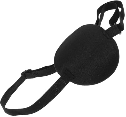Happyyami für Hunde verstellbare weiche Augenklappe Hund augenklappe Multifunktionale Augenschutz für Hunde Heimtierbedarf Polyester Black