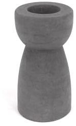 Handworkz | Lys - Kerzenständer schlank aus Beton | für Stabkerzen & Tafelkerzen geeignet | Handarbeit - Made in Germany (Anthrazit)