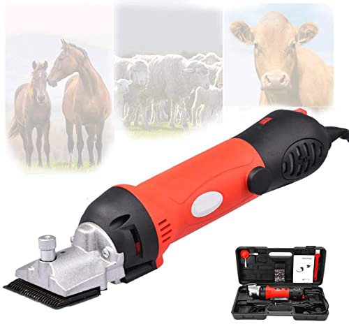 ZJFHEYUO Tondeuse électrique pour Chevaux, kit de toilettage pour Chevaux, Tondeuse électrique Professionnelle Robuste, régulation à 6 Vitesses, pour raser la Laine de Fourrure ch