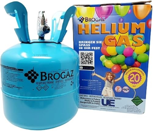 Cilindro de globo de helio GoDan para 20 piezas de globos de látex de 23 cm