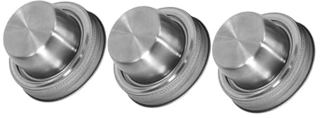 Warmhm 3 Stück Cocktail-shaker Aufsätze Für Einmachgläser Einmachglas Strohdeckel Einmachglas Zubehör Einmachglas Siebdeckel Einmachglas-siegel Einmachglasdeckel Rostfreier Stahl Silver