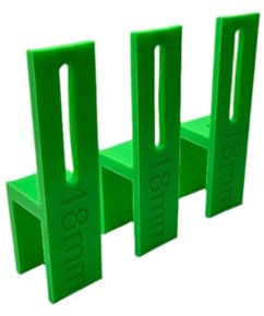 U Scribe tool - Set of 3 - The Perfect Jig Tool for Any Kitchen, Bedroom (Neon Green, 18mm)